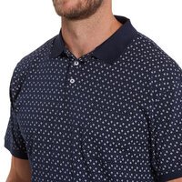 North 56 Diamond Print Polo Navy