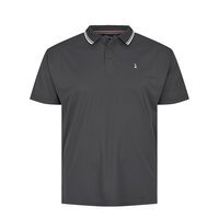 North 56 Cool Effect Polo With Collar Trim Dark Grey