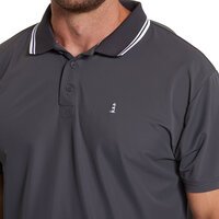 North 56 Cool Effect Polo With Collar Trim Dark Grey