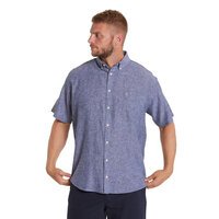 North 56 Navy Linen/Cotton Short Sleeve Shirt