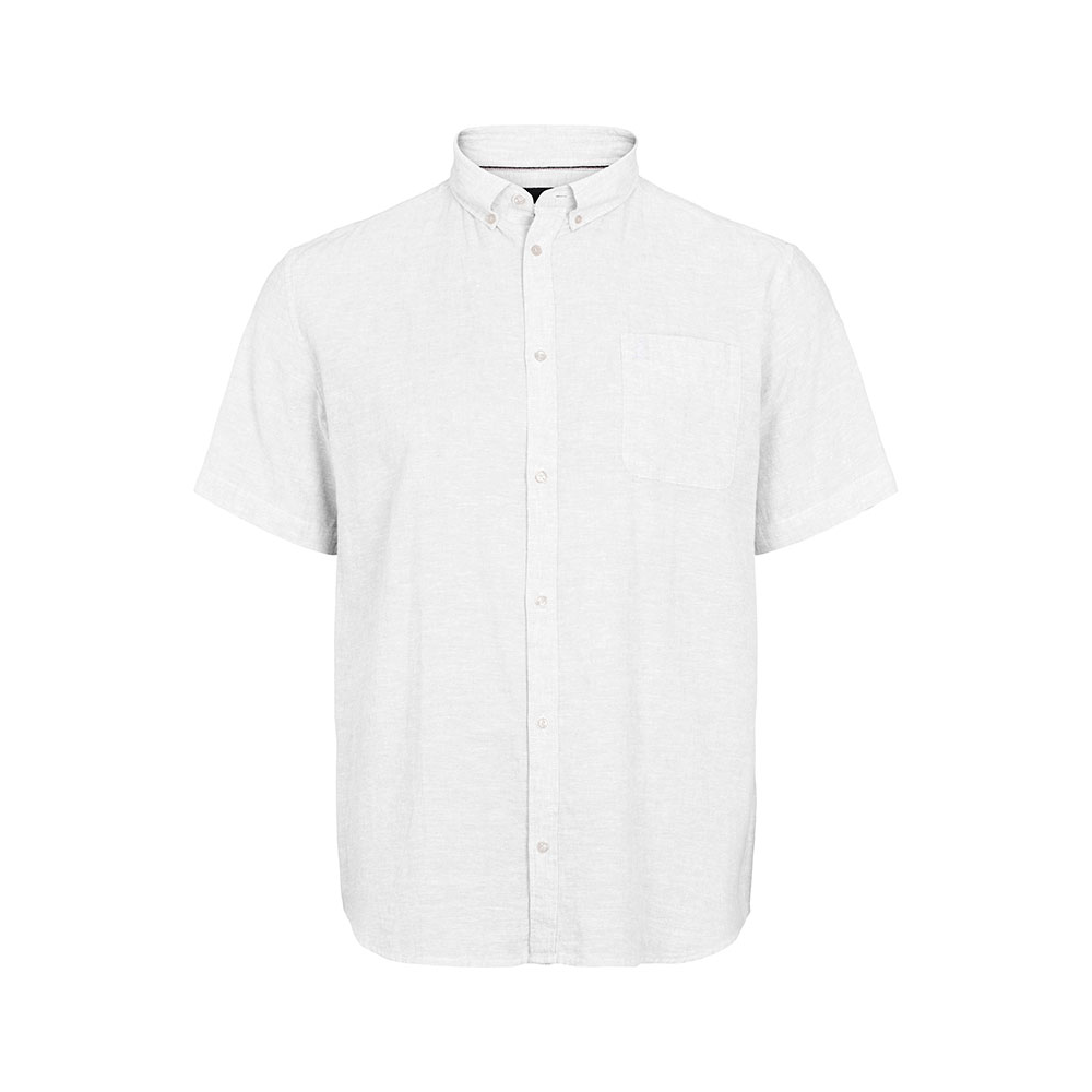 North 56 White Linen/Cotton Short Sleeve Shirt