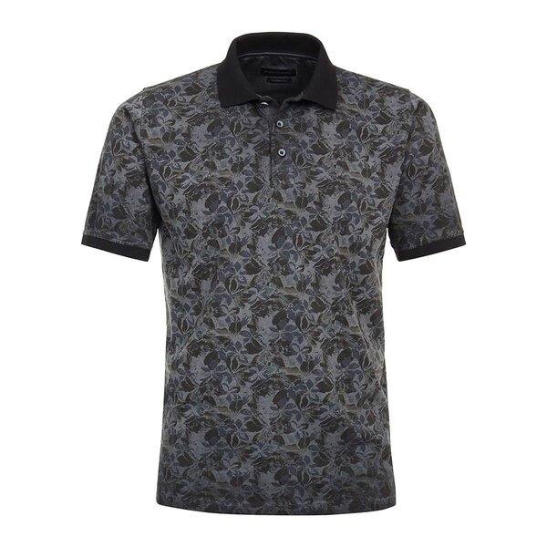 Casa Moda Leaf Cotton Polo Night Blue-shop-by-brands-Beggs Big Mens Clothing - Big Men's fashionable clothing and shoes