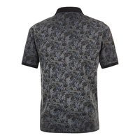 Casa Moda Leaf Cotton Polo Night Blue