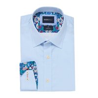 Brooksfield Premium Cotton Sky Business Shirt