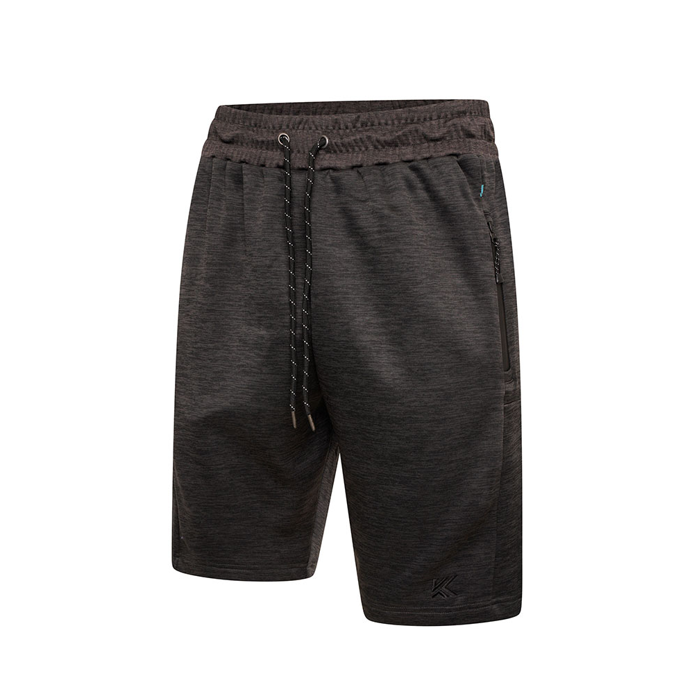 Kam Active Performance Marl Shorts Charcoal