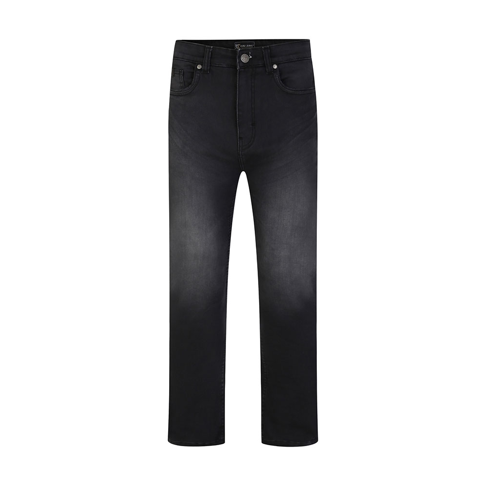 Kam knitted Stretch Denim Charcoal