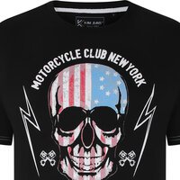 Kam USA Skull Print Tee Black