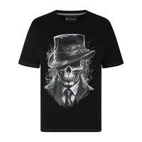 Kam Gentleman Skull Printed Tee