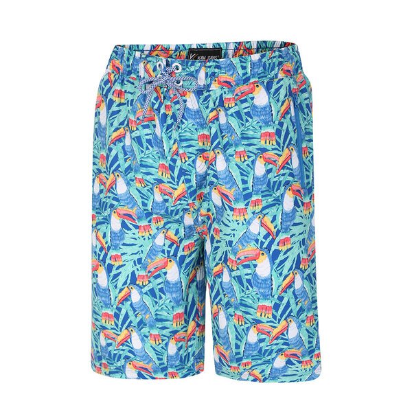 Kam Parrot Print Swimwear-shop-by-brands-Beggs Big Mens Clothing - Big Men's fashionable clothing and shoes