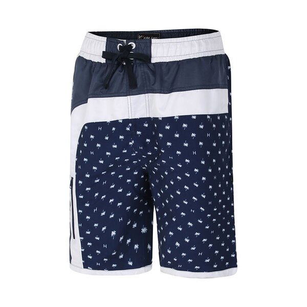 Kam Palm Print Navy Swimwear-shop-by-brands-Beggs Big Mens Clothing - Big Men's fashionable clothing and shoes