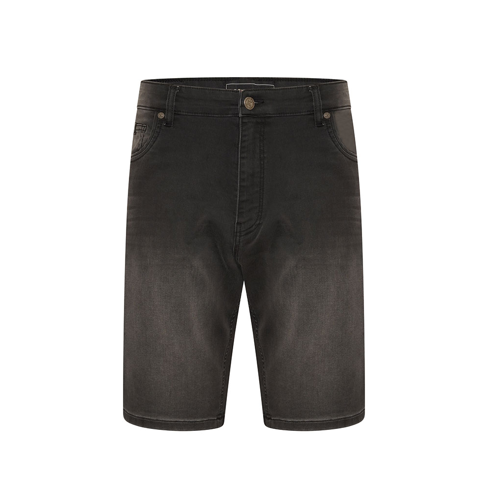 Kam Stretch Denim Short Charcoal