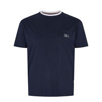 North 56 Contrast Collar Trim Cotton Tee Navy