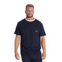 North 56 Contrast Collar Trim Cotton Tee Navy