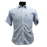 Aertex Somerset Small Check Shirt Blue