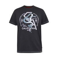 D555 Snake Tee Washed Black