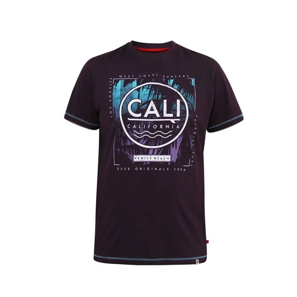 D555 Cali Surf Tee Plum