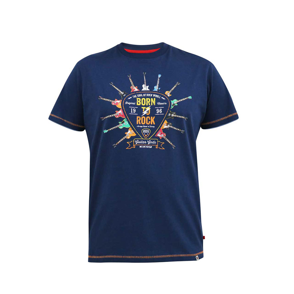 D555 Born To Rock Tee Navy