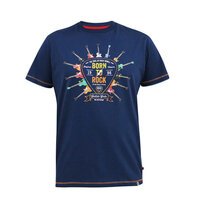 D555 Born To Rock Tee Navy