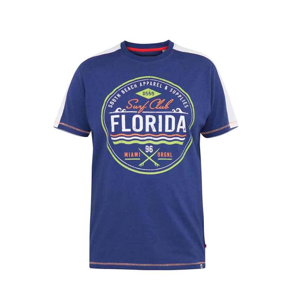 D555 Surf Club Florida Tee Royal Blue