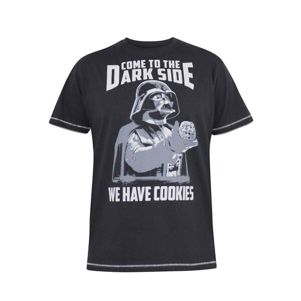 D555 Darth Vader Tee Washed Black-shop-by-brands-Beggs Big Mens Clothing - Big Men's fashionable clothing and shoes