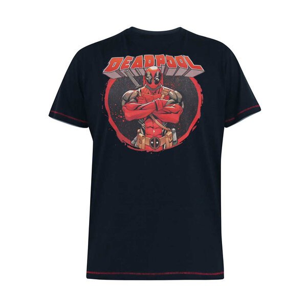 D555 Deadpool Print Tee-shop-by-brands-Beggs Big Mens Clothing - Big Men's fashionable clothing and shoes