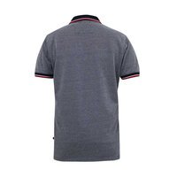 D555 Bird Eye Pique Polo with Badge Navy