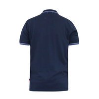 D555 Pique polo with Collar Tipping Polo Navy