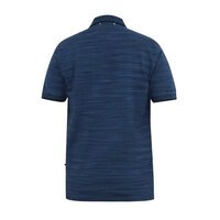 D555 Pique Reno Polo Self Stripe Navy