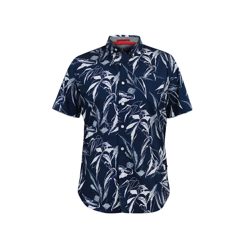 D555 Finley Leaf SS Shirt Navy