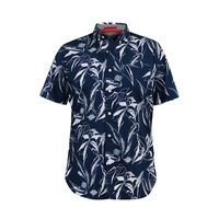 D555 Finley Leaf SS Shirt Navy