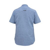 D555 Classic Plain SS Shirt Blue