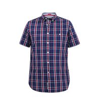 D555 Red Navy Check SS Shirt