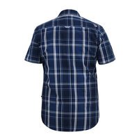 D555 Window Check SS Shirt Navy