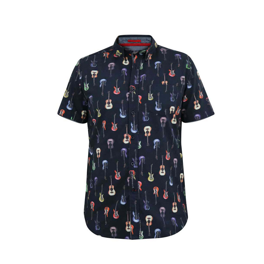 D555 Guitar SS Shirt Navy