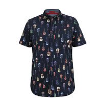 D555 Guitar SS Shirt Navy