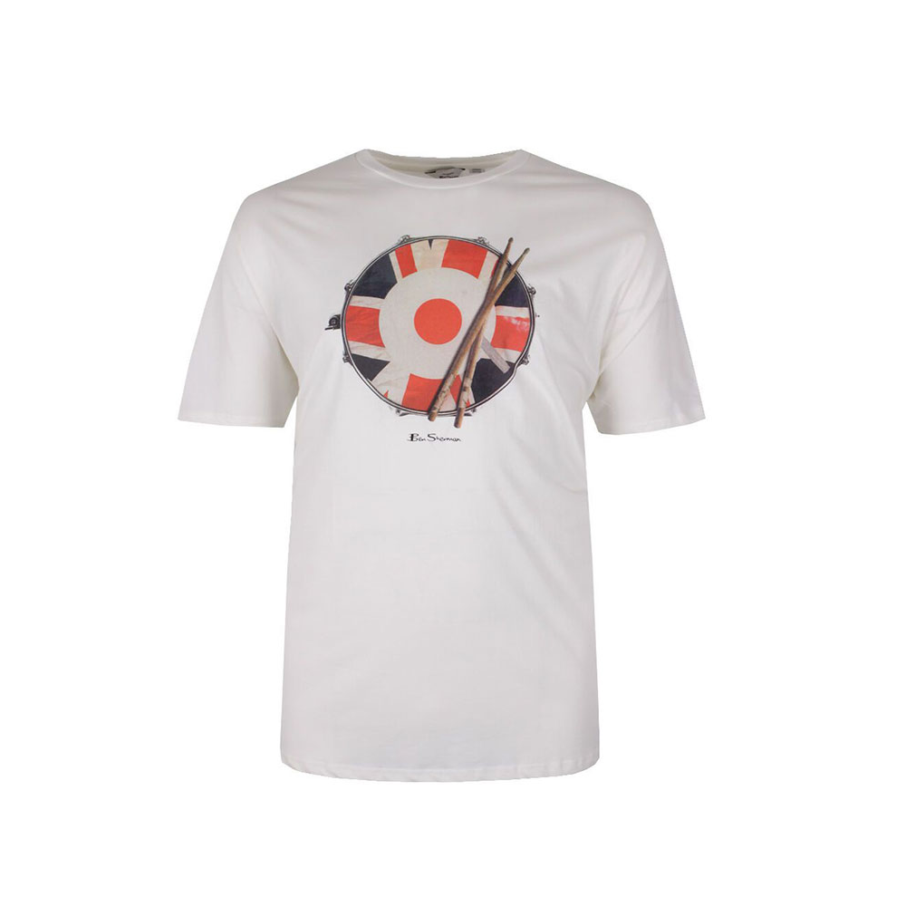 Ben Sherman Snare Target Tee Snow White