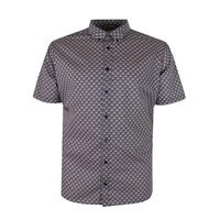 Ben Sherman Block Geo Print SS Shirt Ink