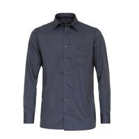 Casa moda Rope Weave Pattern Business Shirt Night Blue