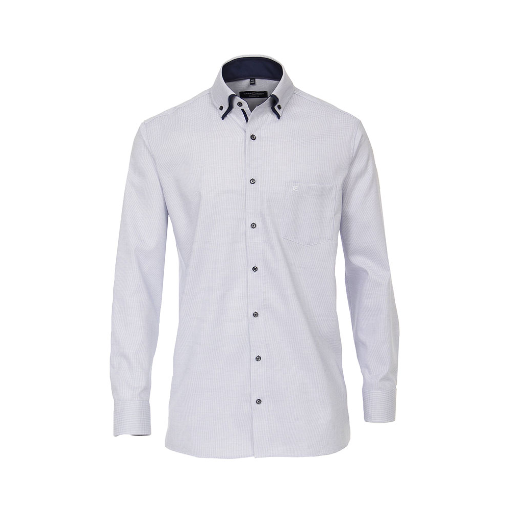 Casa Moda Neat Button-down Contrast collar Trim Bus Shirt