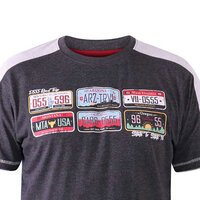 D555 Soho Number Plate Tee Charcoal Marle