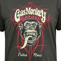 D555 Gas Monkey Printed Tee Khaki