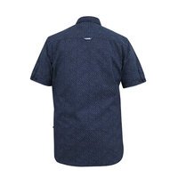 D555 Brody Small Pattern SS Shirt Navy