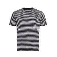 North 56 Denim Blue Striped Cotton Tee