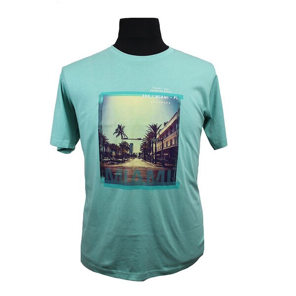 Casa Moda Miami Ocean Drive Organic Cotton Tee-shop-by-brands-Beggs Big Mens Clothing - Big Men's fashionable clothing and shoes