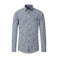 Casa Moda Pure Cotton Flower Pattern Fashion LS Shirt