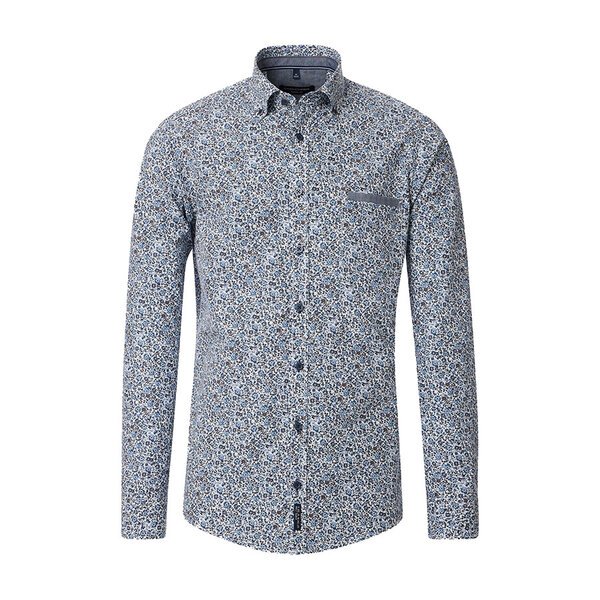 Casa Moda Pure Cotton Flower Pattern Fashion LS Shirt-shop-by-brands-Beggs Big Mens Clothing - Big Men's fashionable clothing and shoes