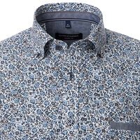 Casa Moda Pure Cotton Flower Pattern Fashion LS Shirt