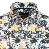 Casa Moda Palm Tree Short Sleeve Shirt Multi