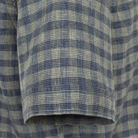 Casa Moda Linen Mix Textured Check SS Shirt Green