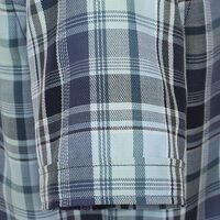 Casa Moda Small Check SS Shirt Petrol